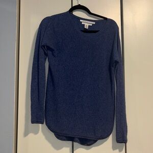 Max Studio Blue 100% Cashmere Sweater